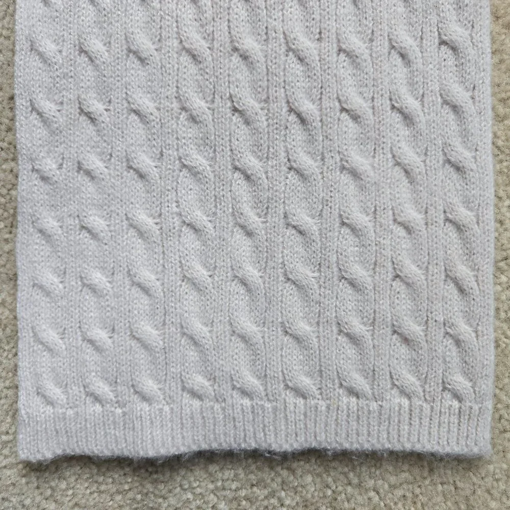 Cashmere Cable Knit Scarf